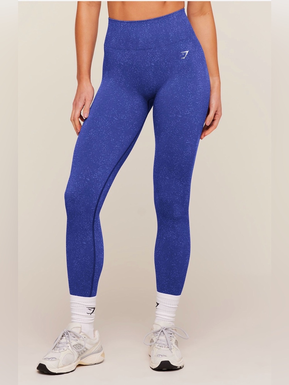 Gymshark High-Rise Seamless Leggings in Cobalt Blue